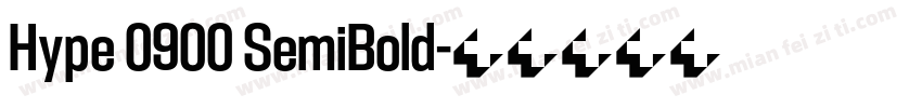 Hype 0900 SemiBold字体转换